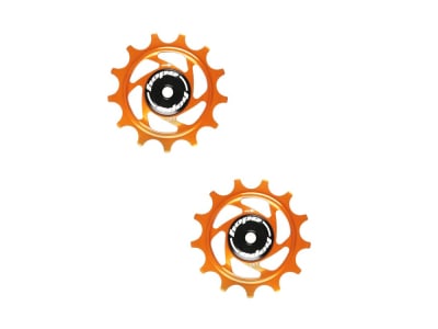 HOPE Schaltwerkröllchen Set Jockey Wheels 13 Zähne für Shimano MTB 12-fach | orange