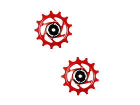 HOPE 13 Tooth Jockey Wheels for Shimano 12-speed | red