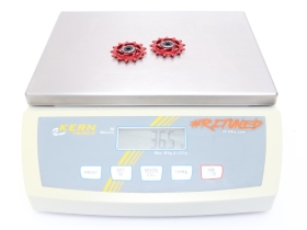 HOPE 13 Tooth Jockey Wheels for Shimano MTB 12-speed | red