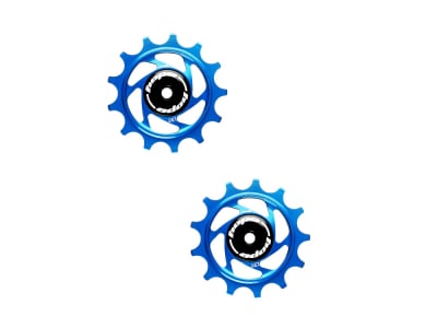 HOPE Schaltwerkröllchen Set Jockey Wheels 13 Zähne für Shimano MTB 12-fach | blau