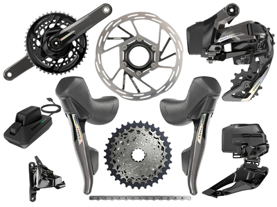 SRAM Force AXS Road Disc HRD Flat Mount Rennrad Gruppe 2x12 | 46-33 Zähne