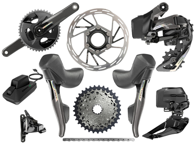 SRAM Force AXS Wide Road Disc HRD Flat Mount Road Group 2x12 | 43-30 Teeth 170 mm 10 - 28 Teeth without Disc Brake Rotors without Bottom Bracket