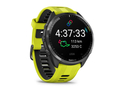 GARMIN Forerunner 965 Smartwatch | Schwarz/Carbongrau DLC Titan | Armband Zitronengelb/Schwarz