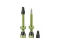 TUBOLIGHT Tubeless Valve Set Universal Aluminum | 50 mm | green