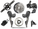 SRAM Force AXS Wide Road Disc HRD Flat Mount Road Group 1x12 | Quarq Powermeter Crank | 40 Teeth 170 mm 10 - 36 Teeth Paceline XR Rotor 160 mm | Center Lock (front and rear) without Bottom Bracket