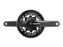 SRAM Force AXS Road Disc HRD Flat Mount Rennrad Gruppe 2x12 | Quarq Powermeter Kurbel | 46-33 Zähne 170 mm 10 - 28 Zähne ohne Bremsscheiben ohne Innenlager