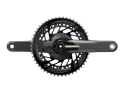 SRAM Force AXS Road Disc HRD Flat Mount Road Group 2x12 | Quarq Powermeter Crank | 50-37 Teeth 170 mm 10 - 28 Teeth without Disc Brake Rotors SRAM DUB | PressFit PF41 BB86 Road