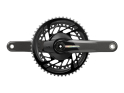 SRAM Force AXS Road Disc HRD Flat Mount Road Group 2x12 | Quarq Powermeter Crank | 50-37 Teeth 170 mm 10 - 28 Teeth Paceline XR Rotor 160 mm | Center Lock (front and rear) without Bottom Bracket