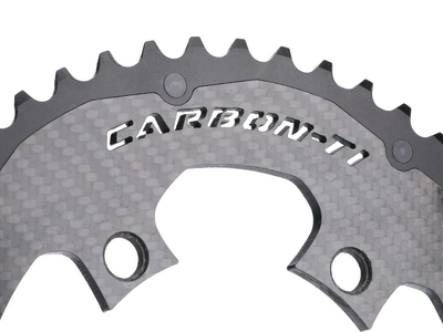 CARBON-TI Chainring X-CarboRing EVO BCD 110 asymmetric 4 arms | Outer Ring 52 Teeth