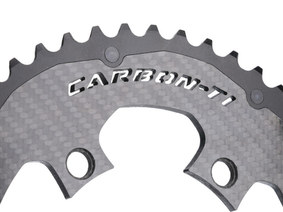 CARBON-TI Kettenblatt X-CarboRing EVO LK 110 asymmetrisch 4-Arm | außen 52 Zähne