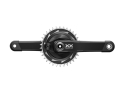 SRAM XX SL Eagle Transmission Power Meter DUB Kurbel | 55 mm Kettenlinie 168 mm Q-Faktor | schwarz