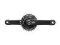 SRAM XX Eagle Transmission Power Meter DUB Kurbel | 55 mm Kettenlinie 174 mm Q-Faktor Spidermessung | schwarz 170 mm