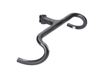 DARIMO CARBON Stem-Handlebar-Unit Nexum Carbon Gravel | 3k glossy / Decals black | 380 mm  50 mm