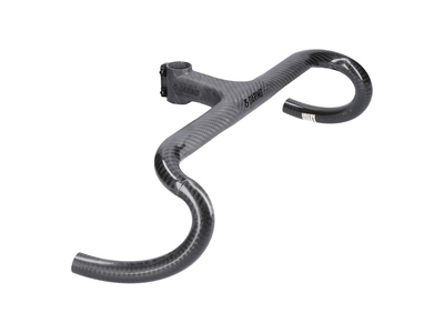 DARIMO CARBON Stem-Handlebar-Unit Nexum Carbon Gravel | 3k matte / Decals black | 420 mm  110 mm