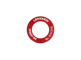 LEONARDI RACING Lockring Set für Kurbelarme | rot