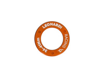 LEONARDI RACING Lockring Set für Kurbelarme | orange