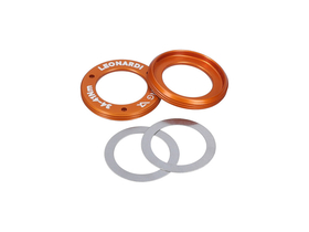 LEONARDI RACING Lockring Set für Kurbelarme | orange