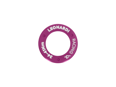 LEONARDI RACING lockring set for crankarms | purple