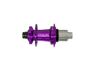 HOPE Hinterradnabe Pro 5 | Classic 6-Loch 12x142 mm Steckachse Freilauf Shimano Micro Spline | purple