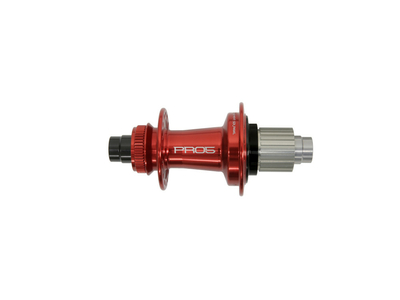 HOPE Hinterradnabe Pro 5 | Classic Center Lock 12x148 mm Boost Steckachse Freilauf Shimano Micro Spline | rot