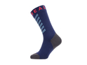 SEALSKINZ Socks Mid Length Warm Weather Hydrostop | Waterproof | blue / grey / red XL (47-49)