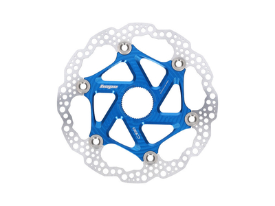 HOPE Bremsscheibe Floating Rotor MTB Center Lock zweiteilig | blau 180 mm