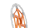 HOPE Brake Disc Floating Rotor MTB Center Lock two part | orange 203 mm