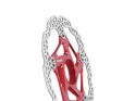 HOPE Brake Disc Floating Rotor MTB Center Lock two part | red 160 mm