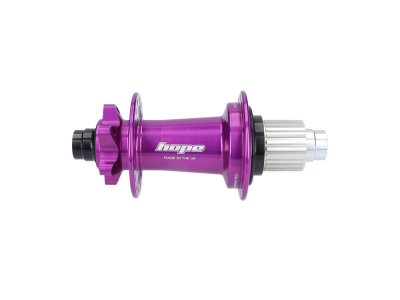 HOPE Hinterradnabe Pro 5 | Classic 6-Loch 12x157 mm SuperBOOST Steckachse Freilauf Shimano Micro Spline | purple