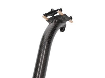 DARIMO CARBON Sattelsttze T2 SB 25 mm Offset | 3K glnzend / schwarz | 30,9 mm