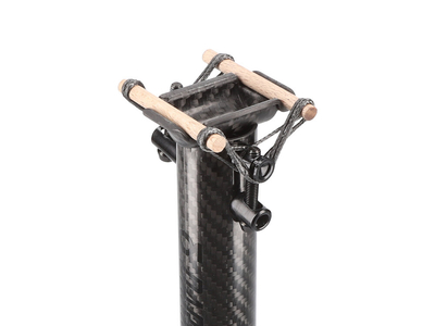 DARIMO CARBON Sattelsttze T1 Loop | 3K glnzend / schwarz | 27,2 mm