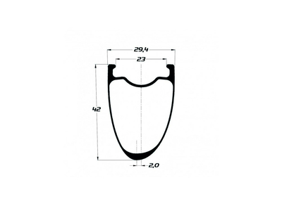 CARBON-TI Laufradsatz 28 X-Wheel Baccara X 42 SLR2