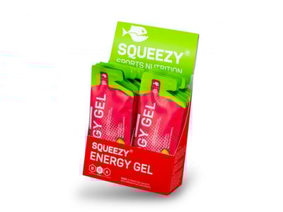 SQUEEZY Energiegel Energy Gel Lemon + Caffeine Booster 28...