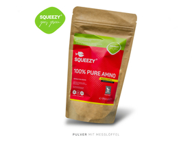 SQUEEZY Proteinpulver 100 % Pure Amino | 200g Beutel