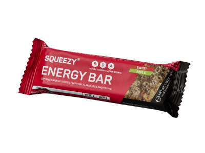SQUEEZY Energieriegel Energy Bar Apfel | 50g Riegel