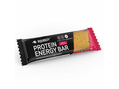 SQUEEZY Bar Protein Energy Bar Vanilla Chocolate | 50g bar