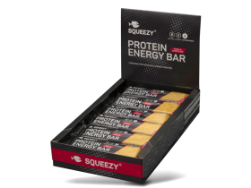 SQUEEZY Bar Protein Energy Bar Vanilla Chocolate 50g | 12...