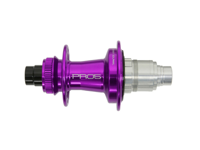 HOPE Hinterrad 27,5 Fortus 30W | Pro 5 Center Lock | 12x148 mm Boost | purple Shimano Micro Spline
