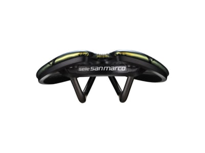 SELLE SAN MARCO Sattel Aspide Short Racing | Short Open-Fit | iridescent-gold L3 155 x 250 mm