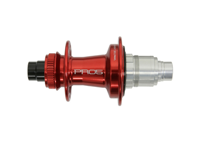 HOPE Hinterrad 29 Fortus 30W Single Cavity | Pro 5 Center Lock | 12x148 mm Boost | rot Shimano Micro Spline