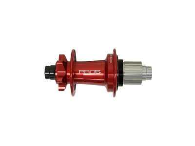 HOPE hub rear Pro 5 | Classic 6-hole 12x148 mm Boost thru axle Freehub Shimano Micro Spline | red 28 Hole