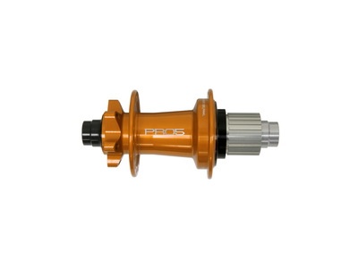 HOPE Rear Hub Pro 5 | Classic 6-Hole 12x148 mm Boost thru axle Freehub Shimano Micro Spline | orange 32 Hole