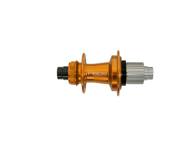 HOPE hub rear Pro 5 | Classic Center Lock 12x142 mm thru axle Freehub Shimano Micro Spline | orange 28 Hole