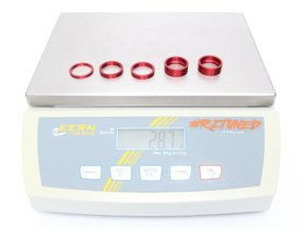 CHRIS KING Spacer Set 2 Aluminum | 1 1/8" | red