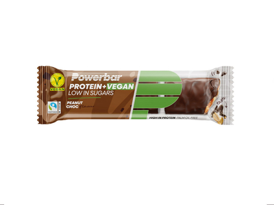 POWERBAR Protein Bar Protein + Vegan Low Sugar Peanut Choc | 42g bar