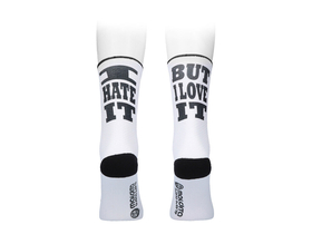 MALDITA BUENA SUERTE Socks Love & Hate | white