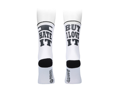 MALDITA BUENA SUERTE Socken Love & Hate | weiß L | 41-43