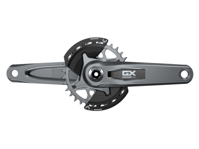 SRAM GX Eagle Transmission DUB Kurbel | 55 mm Kettenlinie 174 mm Q-Faktor | schwarz 165 mm
