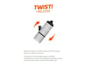 FIDLOCK Trinkflasche TWIST single bottle inklusive Schutzkappe ohne Halterung | 450 ml schwarz