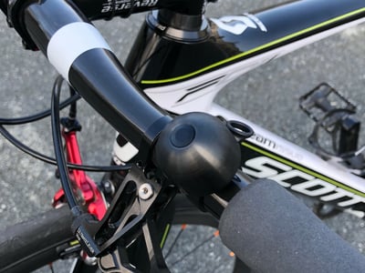 SPURCYCLE Compact Bell Klingel | schwarz/orange